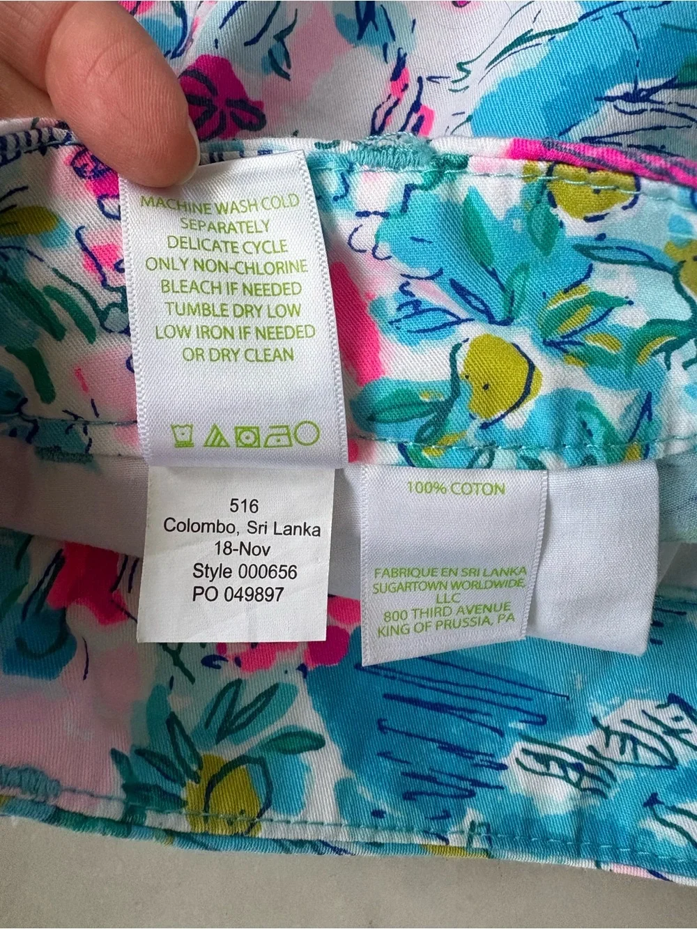 Lilly Pulitzer Callahan Shorts Postcards From Positano Size 0 Excellent Cond